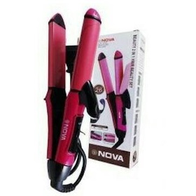 Catok Rambut Nova 2 in 1 Curly Mini Catokan Pelurus pengeriting 2in BAGUS
