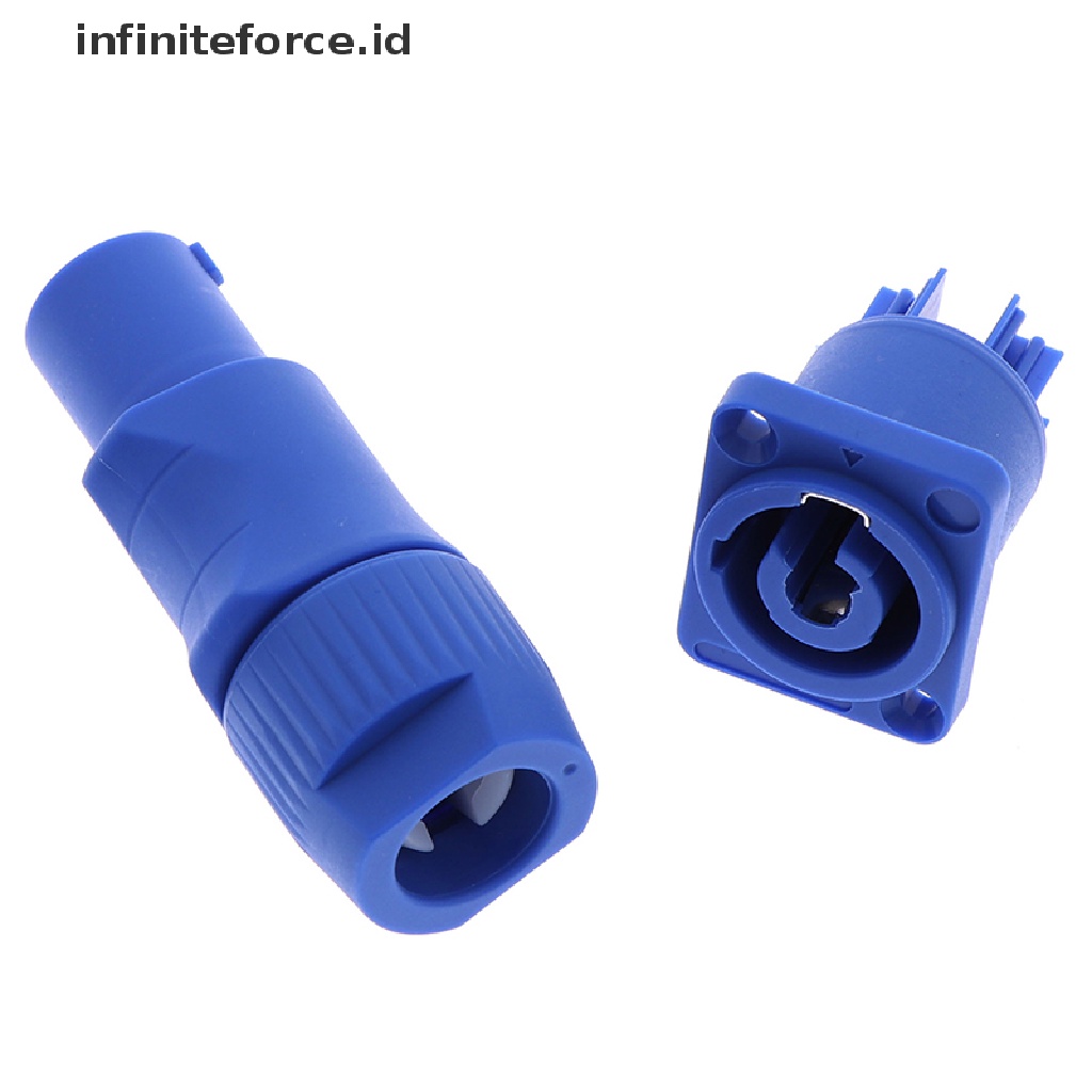 (Infiniteforce.Id) 2pcs / Set Konektor Powercon Audio 3p Tipe A