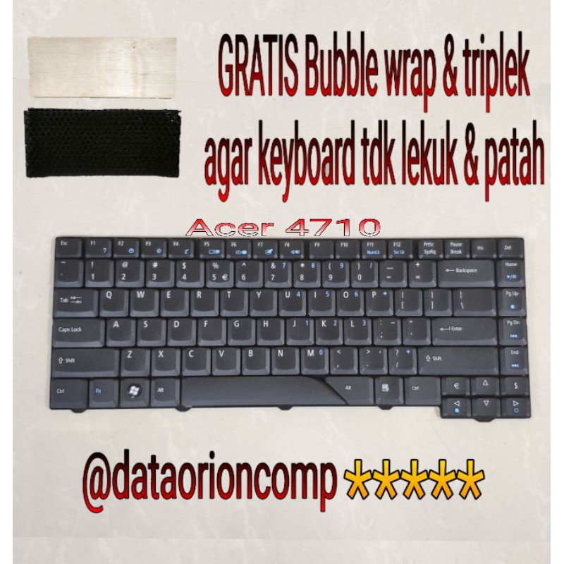 Keyboard Acer 4710 4720 4320 470Z 4310 4315 5710 5720 hitam