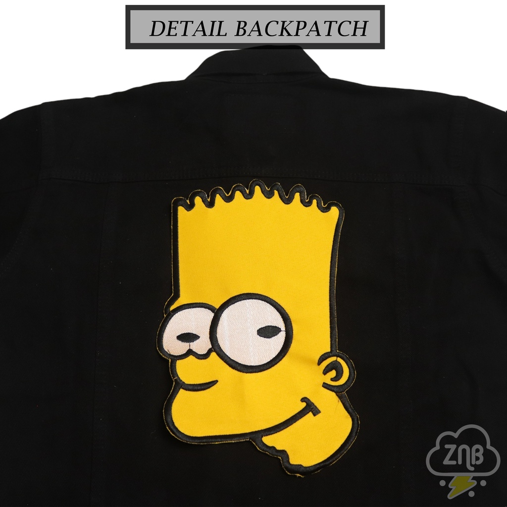 PATCH PUNGGUNG SIMPSON PATCH BORDIR EMBLEM PATCH SIMPSON PATCH TERMURAH