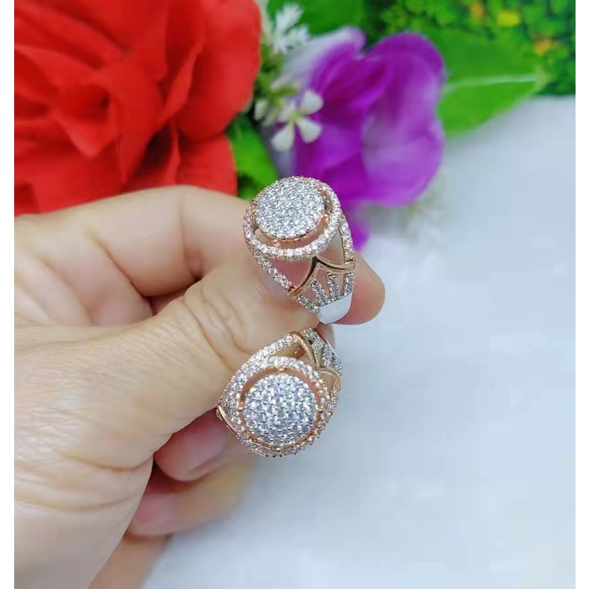 Cincin Kombinasi Permata Lapis Emas Perhiasan B63-65