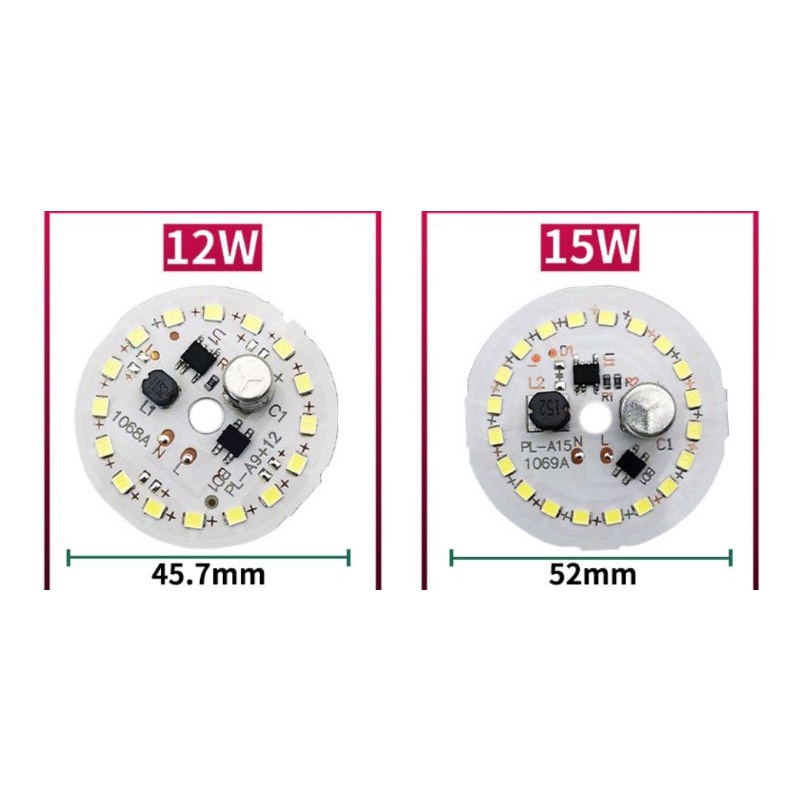 PCB LED AC 12 Watt.