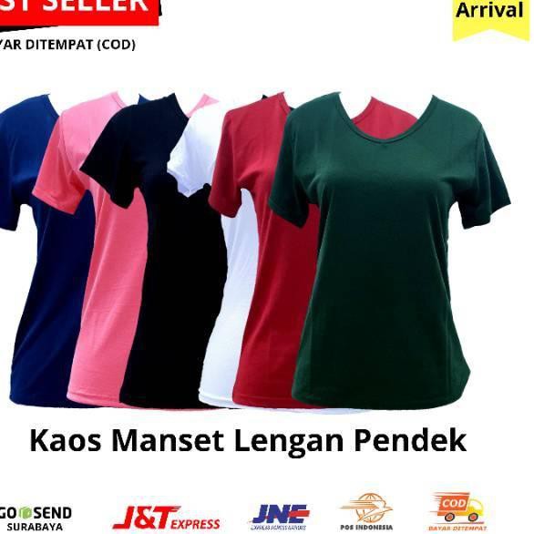 Harga Murah Manset Baju Lengan Pendek Deker Kaos Polos Wanita Shopee Indonesia