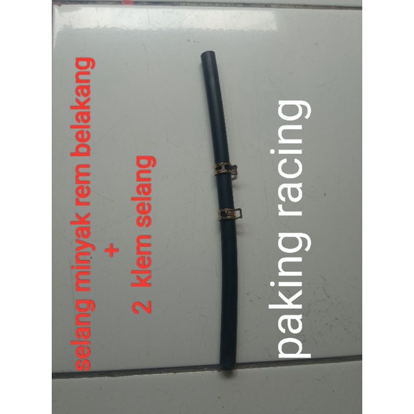 selang minyak rem belakang klx 150+2klem selang