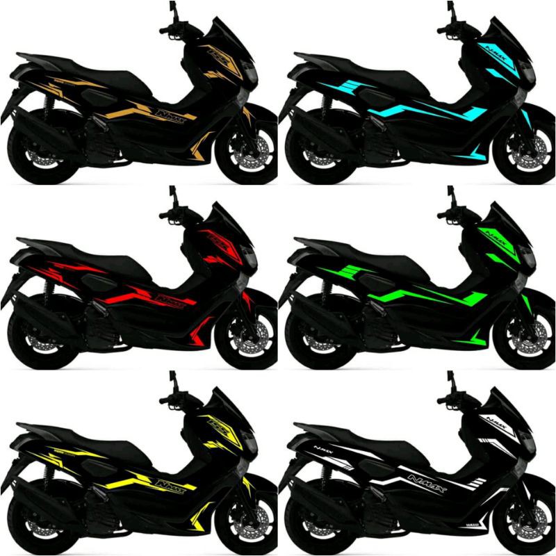 (Bisa COD) Stiker Striping sticker cutting NMAX lama yamaha nmax old nmax150 gold abu hitam stabilo