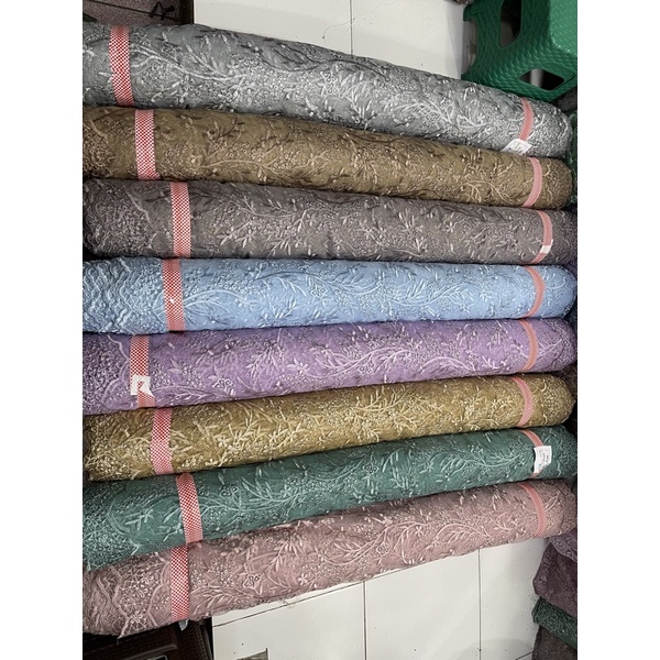 Kain Tile Gliter untuk Kebaya Gamis Bridesmide dan Gaun Pernikahan