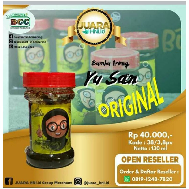 

BUMBU IRENG YUSAN ORIGINAL