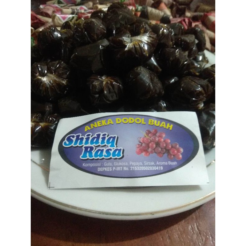 

DODOL BUAH GARUT RASA ANGGUR 500gr