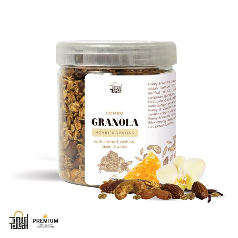 

(Hafiz Store) Combo Granola Premium Vanilla Honey | Honey & Vanilla 250 g