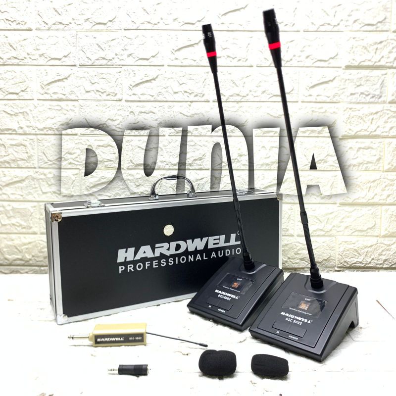 Mic Wireless Podium Hardwell DSC 9002 Original Mic Meja