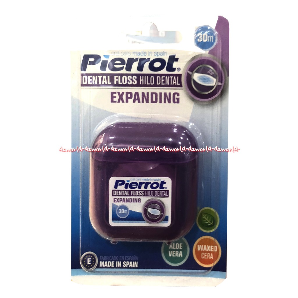 Pierrot Dental Floss Hilo Dental Expanding Hilo Dental Floss Strawberry Benang Gigi 30m