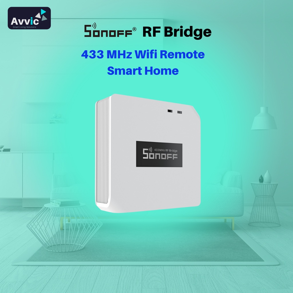 Sonoff RF Bridge Wifi 433Mhz Smart Home IoT Otomatis Wifi Convert Remote 433 Mhz to WiFi