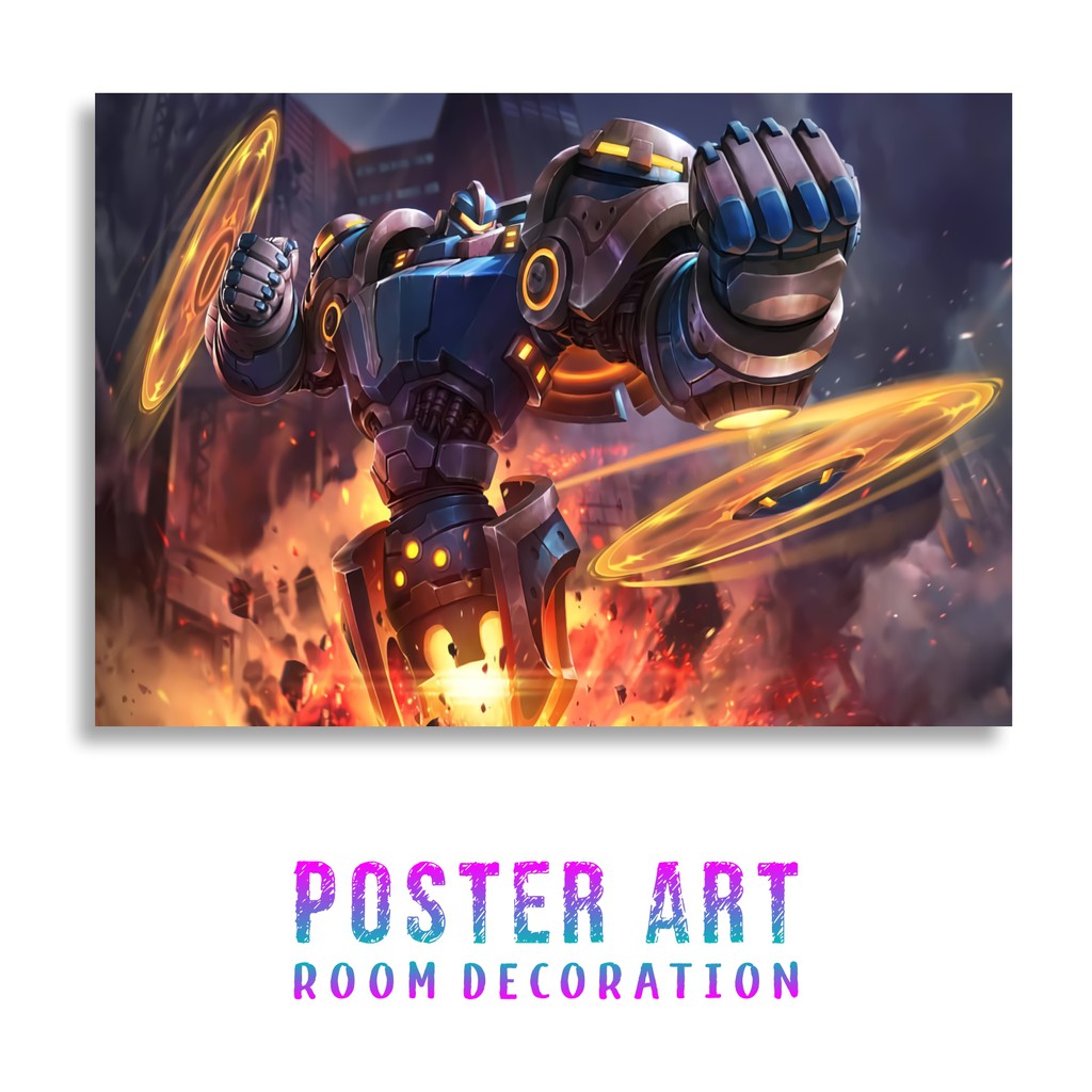 Poster Mobile Legends Uranus Mech Protector Shopee Indonesia