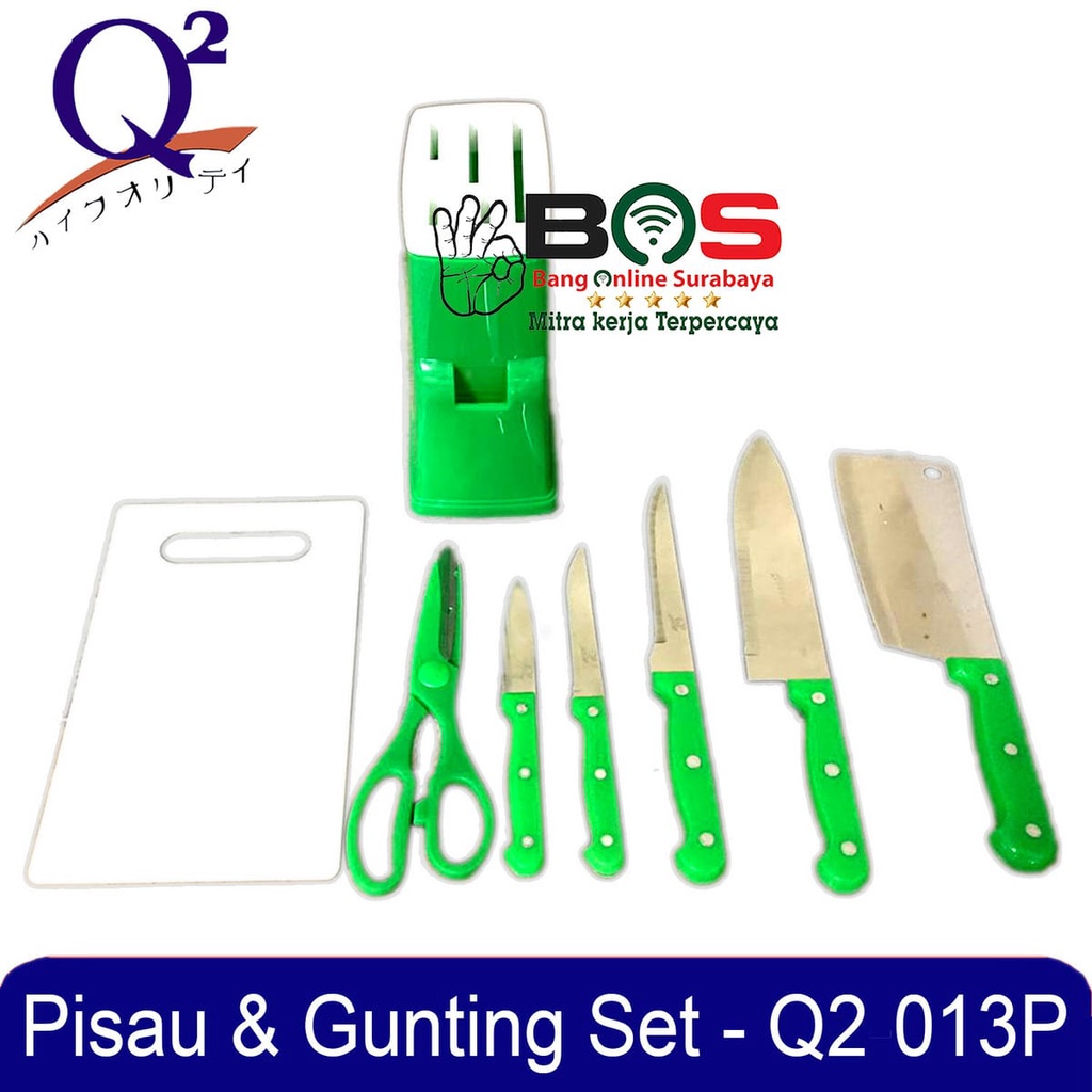 Pisau Gunting Dapur Telenan Pisau Set Q2-103 Q2 103 Pisau Serbaguna Lengkap