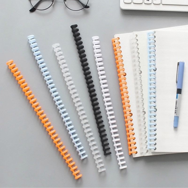 

DIY Plastik Binder Binding Strip Ring Binder Custom Warna pastel
