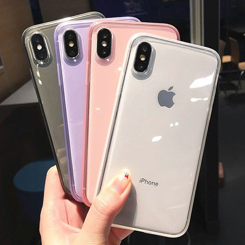 Soft Case Warna Permen Untuk Iphone 11 11pro Max Xr Xsmax X 6 7 8 6plus