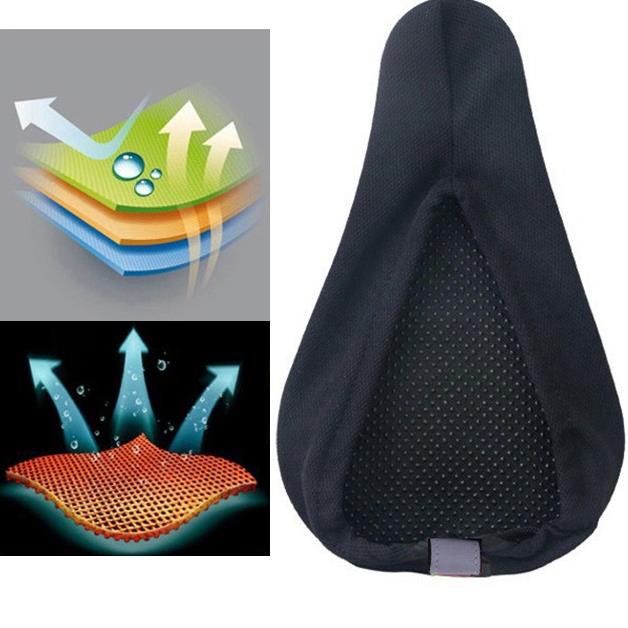Bantal Jok Sadel Sepeda Bike Empuk Gel 3D Pad Nyaman Bersepeda Alas Sarung Dudukan Nyaman Busa