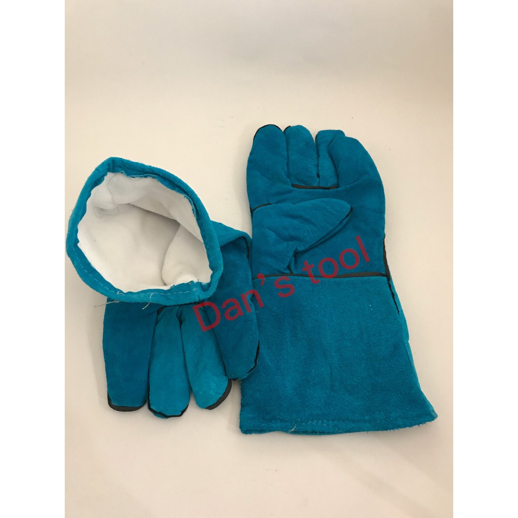 Sarung Tangan Las Biru 14 Inch IDEKU / Welding Glove