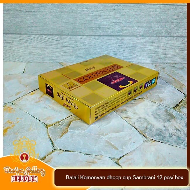 Dupa/ Hio Wangi Harum Balaji Kemenyan dhoop cup Sambrani 12 pcs/ box