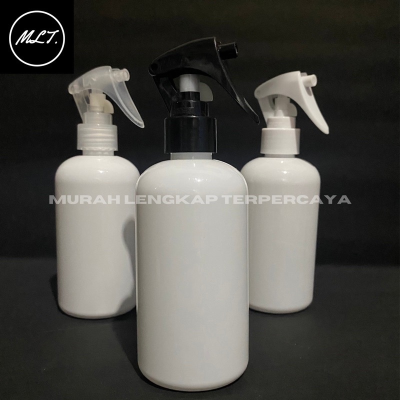 BOTOL 250 ML MINI TRIGER SPRAY BOTOL SPRAYER 250ML PUTIH OVAL