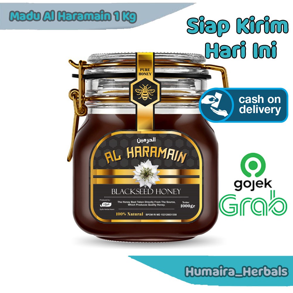 

COD Madu Al Haramain 1 Kg Original Madu Habbatussauda Madu Arab Pure Blackseed Honey
