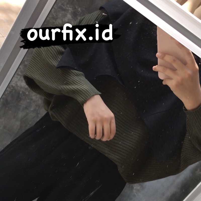 SWEATER BATWING FREYA || BAJU BATWING || BLOUSE BATWING || SWEATER RAJUT BY OURFIX.ID-ARMY