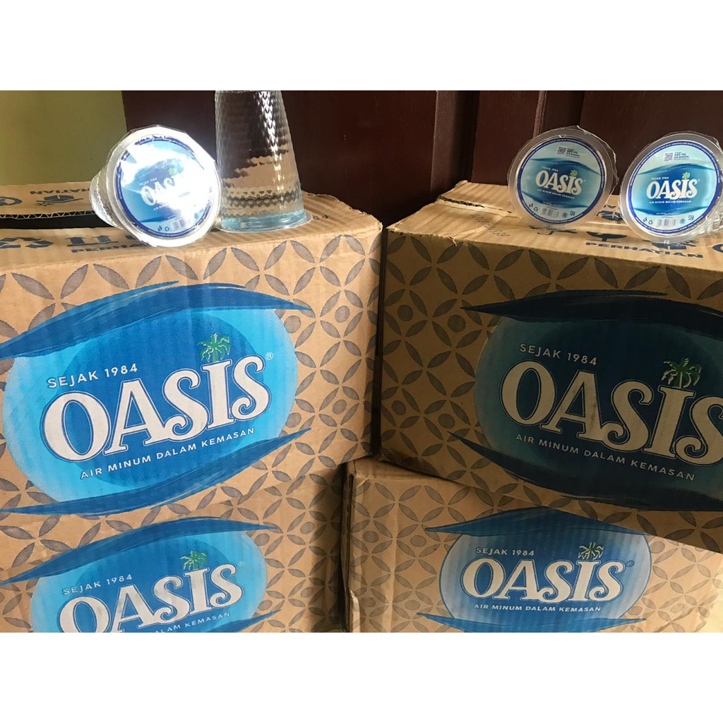 Jual Oasis Air Mineral Gelas Air Minum Kemasan Gelas 240 Ml Isi 48 Cup Shopee Indonesia 4249