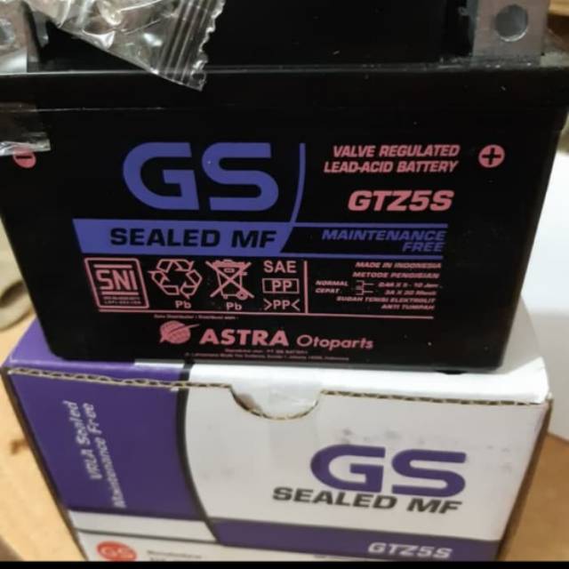 Aki GS GTZ5s ASTEA OTOPARTS ASLI