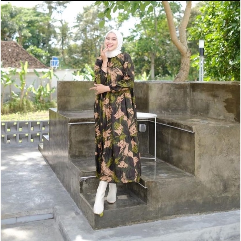 (RPA) ALL MIDI GAMIS DRESS RAYON UNIQLO PART 2-MIDI GRENADA