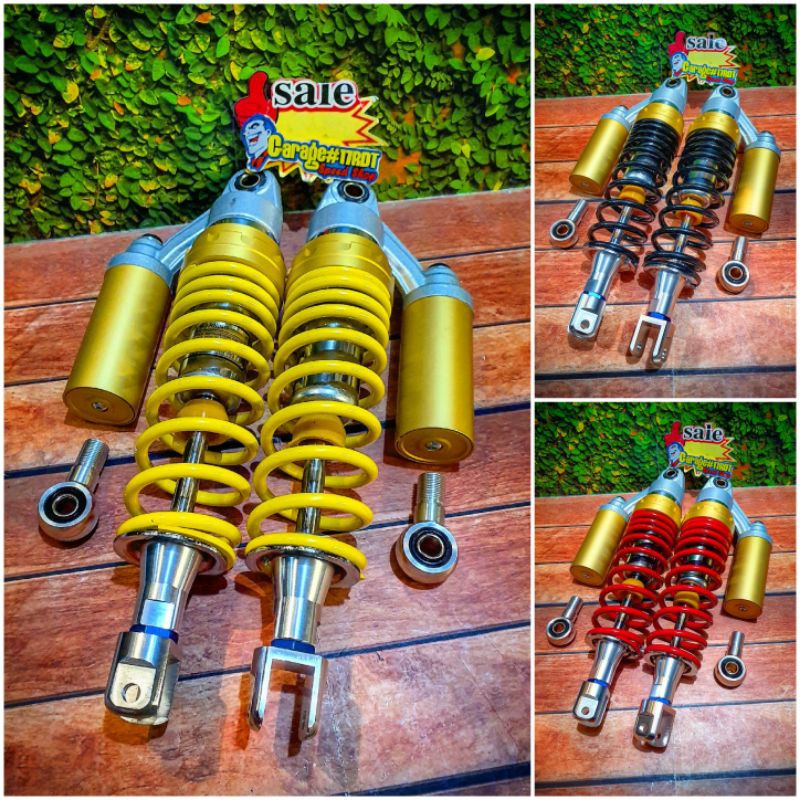 Shockbreaker Showa Nonstel Tabung Atas Ukuran 340Mm Matic PCX 150 Bebek Wave Double Shock Universal.