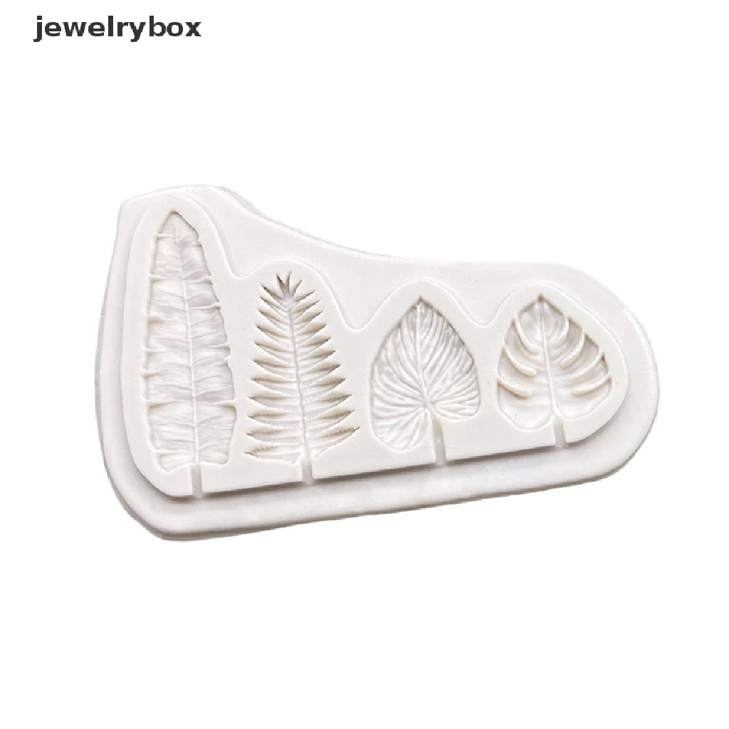 Cetakan Resin Bentuk 4 Daun Bahan Silikon Untuk Dekorasi Kue