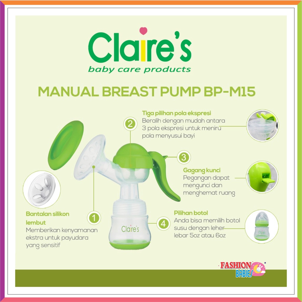 Claire's Pompa Asi Manual Type BP M-15 / POMPA ASI MANUAL / BREASTPUMP MANUAL