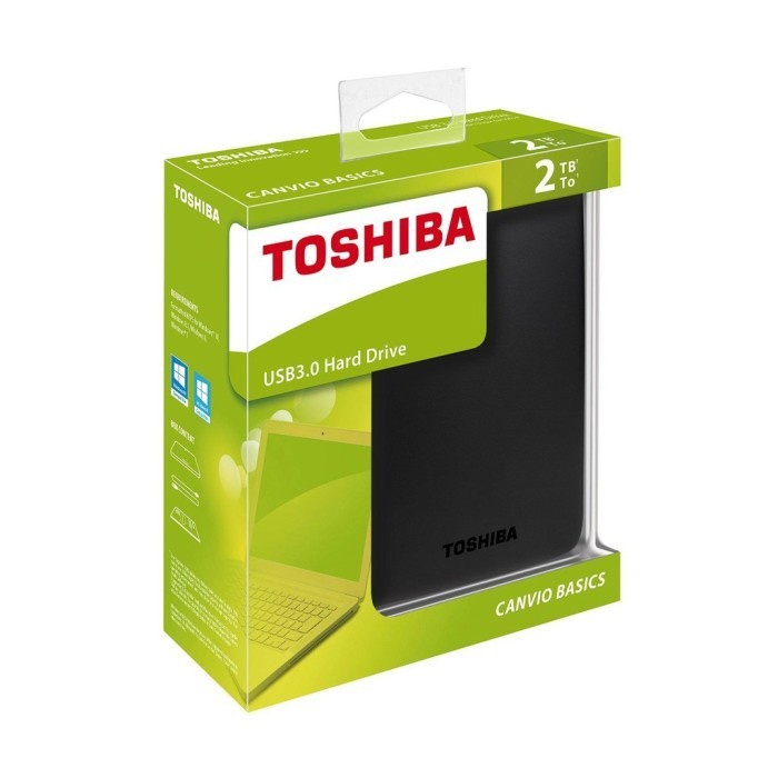 HDD EXTERNAL TOSHIBA CANVIO BASIC 2TB / HARDDISK 2 TB USB 3.0 PORTABLE GARANSI RESMI