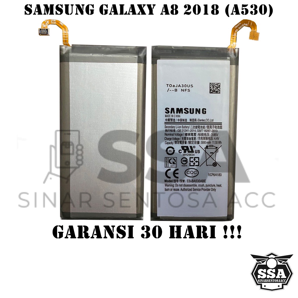 Baterai Original OEM Samsung Galaxy A8 2018 A530 EB-BA530ABE BA530ABE EBBA530ABE HP Ori Battery Batrai Batre Batu Batere GARANSI AWET MURAH