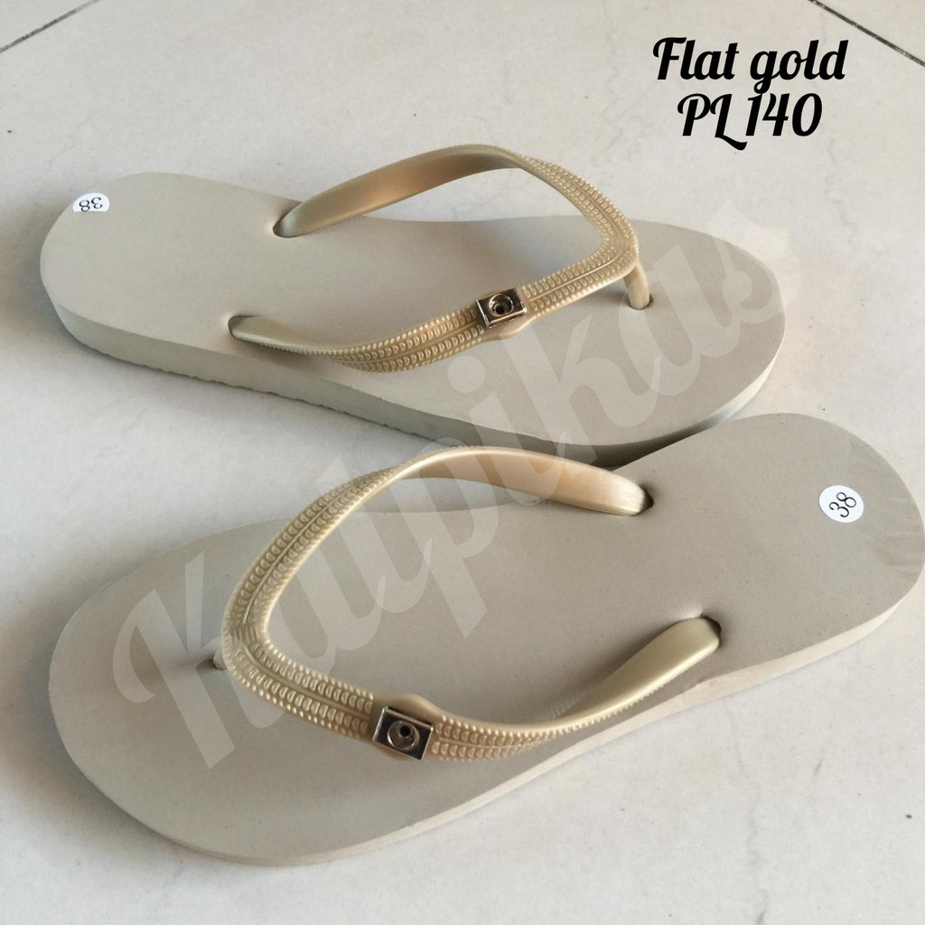 Sandal Popits KW Flat Gold  by Joline