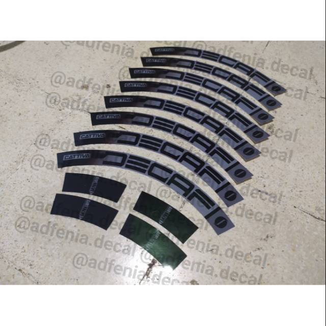 Decal Sticker Rims Java Decaf Cattiva Sepeda Lipat Folding Bike Minivelo 20inch 406 22inch 451