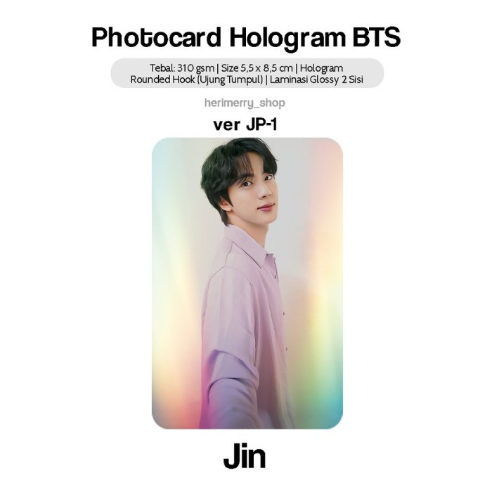 Must Have Photocard Hologram Japan Fc - Photo Card Premium Kartu Foto Member Uno Termurah