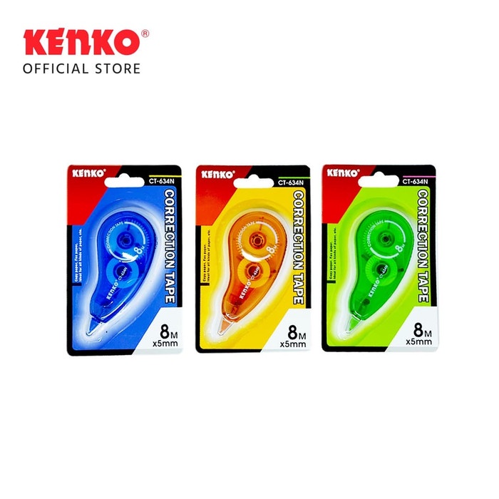 

KENKO CORRECTION TAPE CT-634N ( 8 M X 5 MM ) / 3 pcs