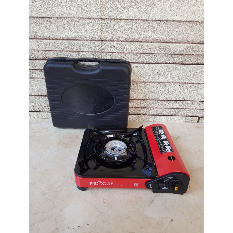 KOMPOR 1 TUNGKU PORTABLE GAS STOVE PROGAS SNI - PTBGAS