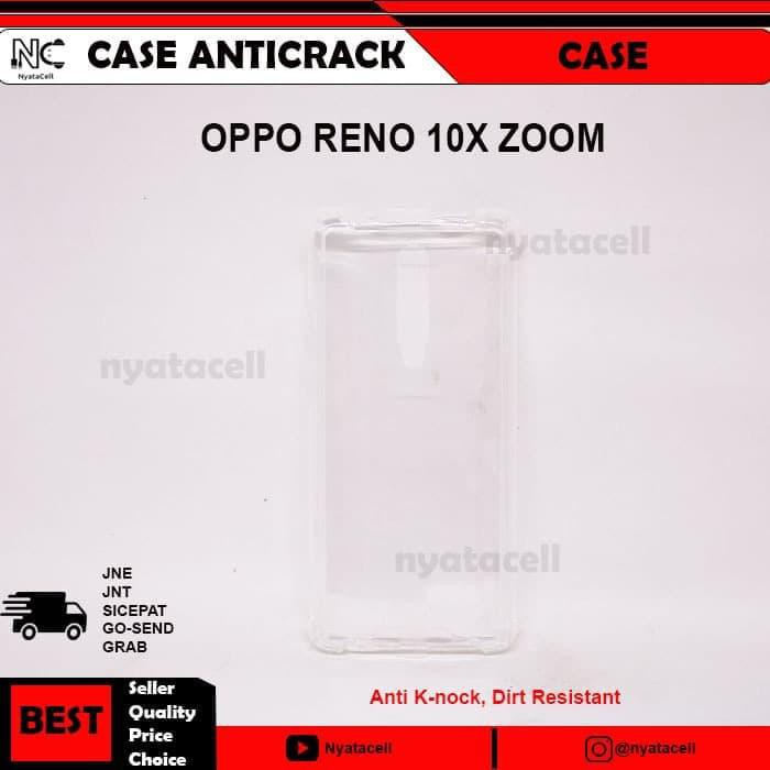 SUPER PROMO OPPO RENO 10X ZOOM CASE ANTICRACK FIBER /HARD COVER CASING - BENING