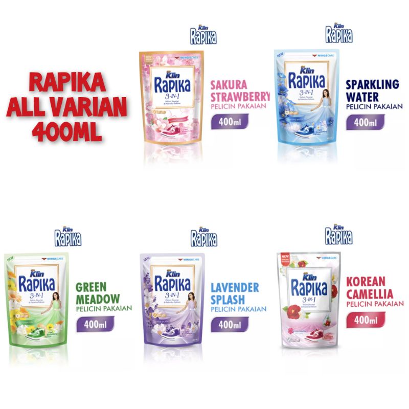 RAPIKA Pelicin Pakaian Refill All Varian 400ml