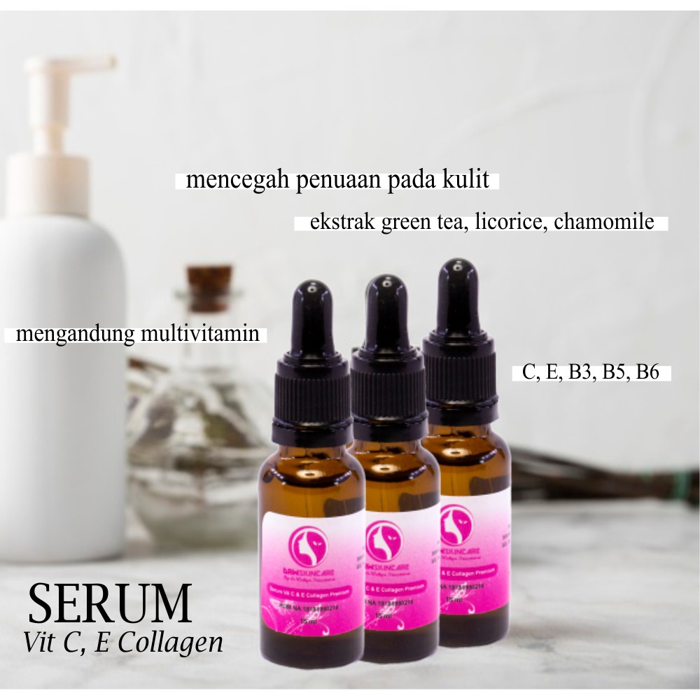 [COD] Serum Vit CE Collagen perawatan kulit terbaik serum nutrisi kulit Drwskincare