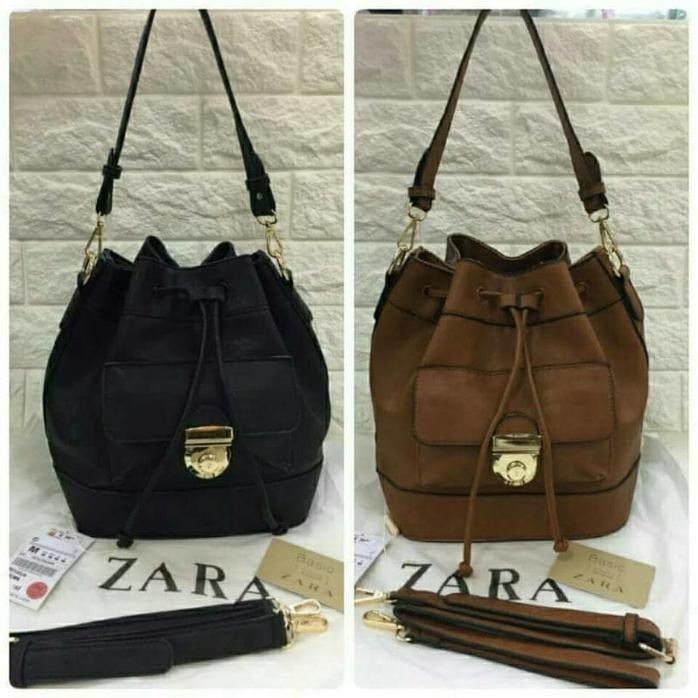 Stok Terbatas Tas Zara Serut Original Bahan Sintetis 