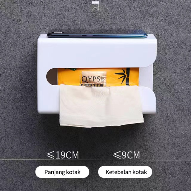 BB7 - Kotak Tempat Tissue Tempel Dinding / Tempat Kotak Tisu Tempel Dinding &amp; Toilet