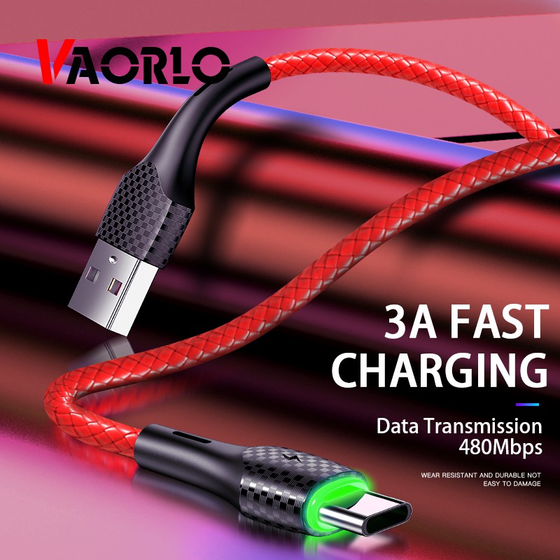 Kabel Data / Charger Micro Usb / Type C 8pin 3A Fast Charging Untuk Smartphone