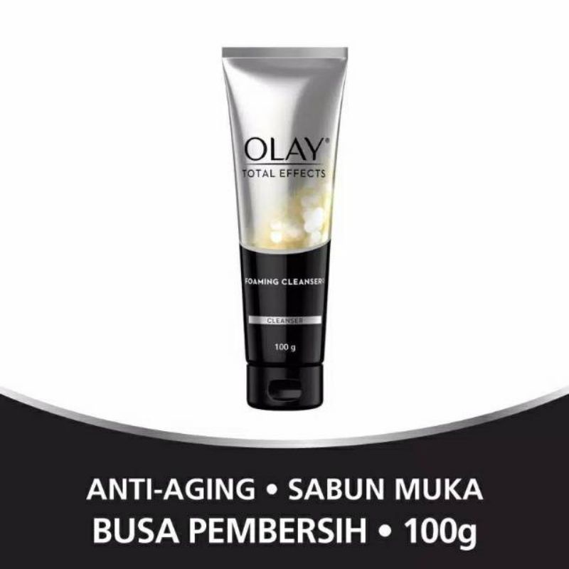 OLAY Total Effects Anti Aging Foaming Cleanser 100g Sabun Muka