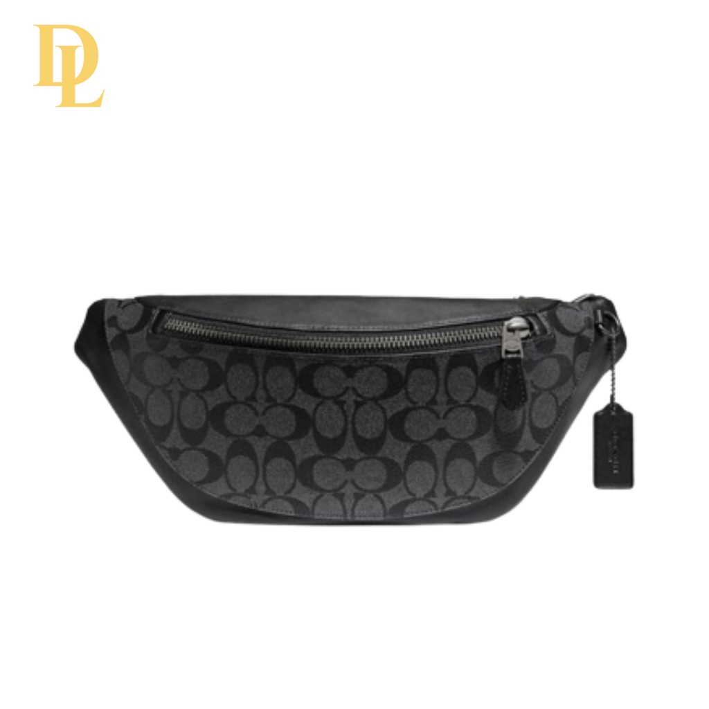 COACH WAISTBAG BLACK SIGNATURE (78777)