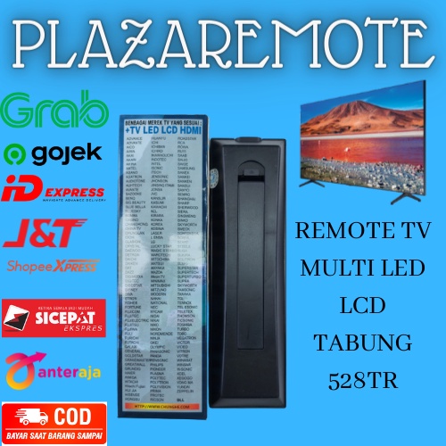 REMOTE MULTI TV LCD LED TABUNG CHUNGHE 528 LG ICHIKO JUC SONY POLYTRON DLL