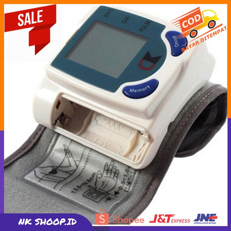 Tensimeter Digital Alat Pengukur Tekanan Tensi Darah Blood Pressure Otomatis Dengan Monitor LCD