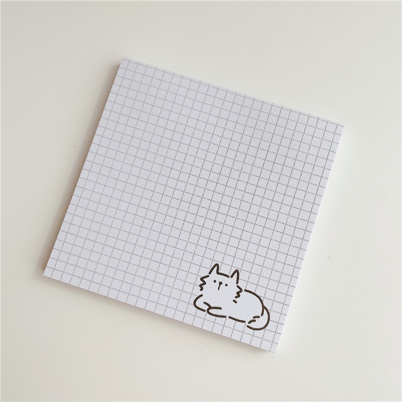 Sticky Notesmemo Pad Motif Kartun Kucing Lucu Imut Multi Warna Untuk Perlengkapan Kantorsekolah